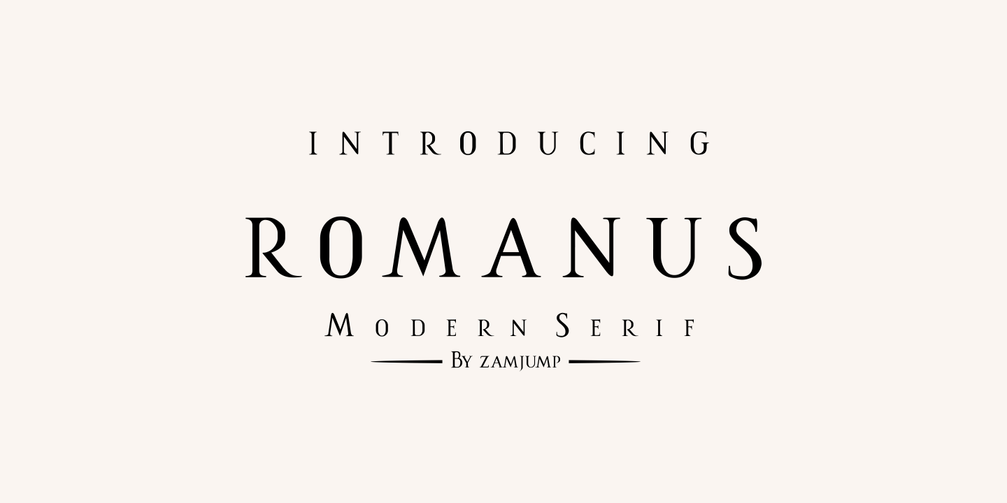 Пример шрифта Romanus #1